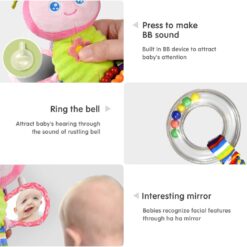 Jucărie senzorială pentru pătuț, cărucior și landou,Fluture, 0 luni+