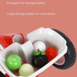 Bicicleta cu 3 roti cu lumini, sunete, Ajustabila, 1-6 ani, Rosu