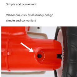 Bicicleta cu 3 roti cu lumini, sunete, Ajustabila, 1-6 ani, Rosu