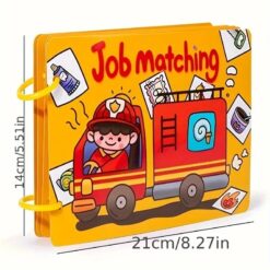 Carte cu stickere reutilizabile, Busy Book, Meserii, 3 ani+