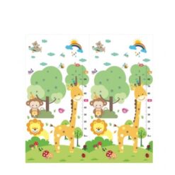 Covor pliabil de joaca, termoizolant cu doua fete 200 x 180 cm, ZOO si Orasel 04