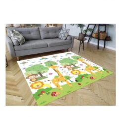 Covor pliabil de joaca, termoizolant cu doua fete 200 x 180 cm, ZOO si Orasel 04