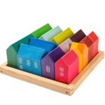 Joc educativ  de tip Montessori, Orasul Curcubeu, 15 piese