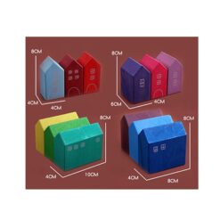 Joc educativ de tip Montessori, Orasul Curcubeu, 15 piese 01