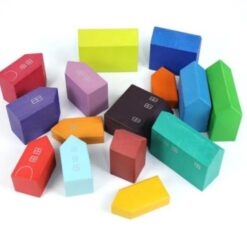 Joc educativ de tip Montessori, Orasul Curcubeu, 15 piese 01