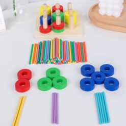 Jucărie educativă 3 in 1, sortator de forme geometrice si joc de asociere, 3 ani 01