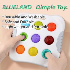 Jucărie educativă – Placă senzorială cu cifre, culori și forme tactile, anti-stres și pop-it, 1 an+