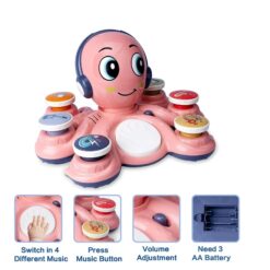 Jucarie interactiva bebe- Caracatita roz, 18 luni+