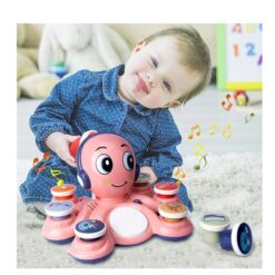 Jucarie interactiva bebe- Caracatita roz, 18 luni+