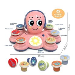 Jucarie interactiva bebe- Caracatita roz, 18 luni+