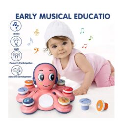 Jucarie interactiva bebe- Caracatita roz, 18 luni+