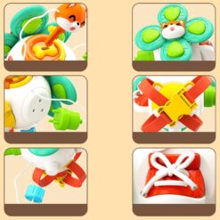 Jucarie interactiva bebelusi - Busy cube 6 in 1, 18 luni+