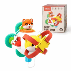 Jucarie interactiva bebelusi - Busy cube 6 in 1, 18 luni+