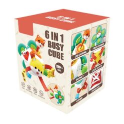 Jucarie interactiva bebelusi - Busy cube 6 in 1, 18 luni+