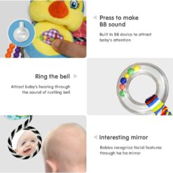 Jucărie senzorială pentru pătuț, cărucior și landou,Pasăre, 0 luni+