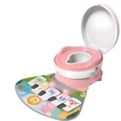 Olita interactiva, cu sunete si 4 in 1 activitati, roz 01