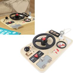 Placa senzoriala cu activitati Montessori - Busy Board, 3 ani+