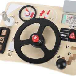 Placa senzoriala cu activitati Montessori - Busy Board, 3 ani+