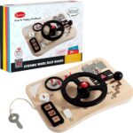 Placa senzoriala cu activitati Montessori - Busy Board, Onshine, 3 ani+