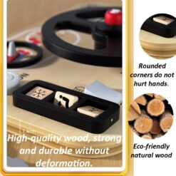 Placa senzoriala cu activitati Montessori - Busy Board, 3 ani+