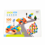 Set de constructie 3D, magnetic, 100 magneti, 3 ani +, VEHICULE