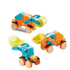 Set de constructie 3D, magnetic, 100 magneti, 3 ani +, VEHICULE 01