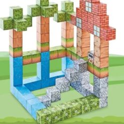 Set de constructie magnetic cu 102 de piese, 3 ani+, Minecraft 01