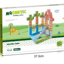 Set de constructie magnetic cu 102 de piese, 3 ani+, Minecraft 01