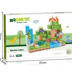 Set de constructie magnetic cu 114 de piese, 3 ani+, Minecraft 05