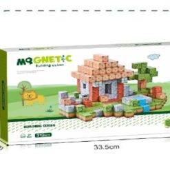 Set de constructie magnetic cu 312 de piese, 3 ani+, Minecraft