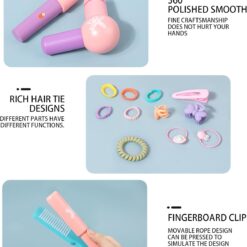 Set fashion coafor cu accesorii din lemn 3 ani 01