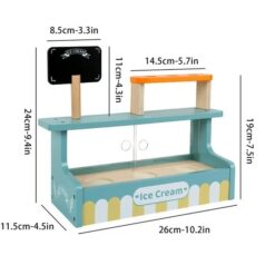 Stand de inghetata din lemn, 31 cm, 3 ani 01