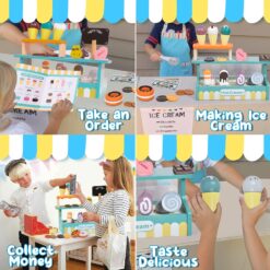 Stand de inghetata din lemn, 31 cm, 3 ani 01