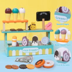 Stand de inghetata din lemn, 31 cm, 3 ani 01