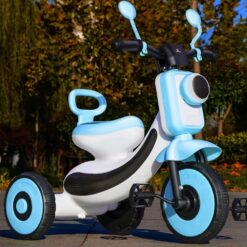 Tricicleta cu lumini, sunete, Ajustabila, 1-7 ani, Albastru