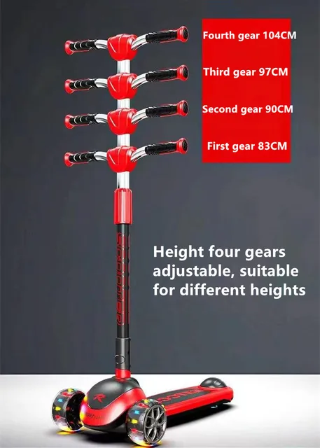 Trotineta pliabila cu 3 roti, sunete si lumini, 6 ani+ 01