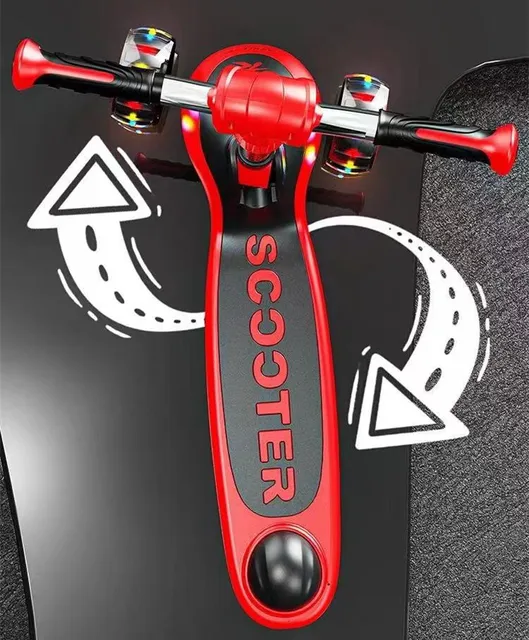 Trotineta pliabila cu 3 roti, sunete si lumini, 6 ani+ 01