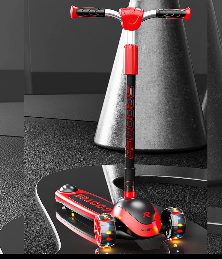 Trotineta pliabila cu 3 roti, sunete si lumini, 6 ani+ 01