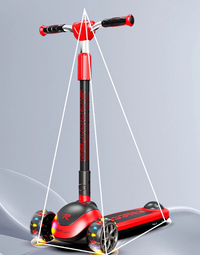 Trotineta pliabila cu 3 roti, sunete si lumini, 6 ani+ 01