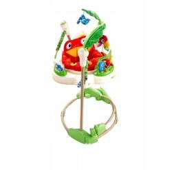 Centru de activitati pentru bebelusi, Jumper interactiv, 6 LUNI+, ajustabil pe inaltime, scaun rotativ 360°, Tropical 01