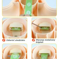 Centru de activitati pentru bebelusi, Jumper interactiv, 6 LUNI+, ajustabil pe inaltime, scaun rotativ 360°, Tropical 01