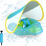 Colac multifunctional cu parasolar si centuri, 2-6 ani, Albastru