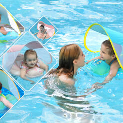 Colac multifunctional cu parasolar si centuri, 2-6 ani, Albastru