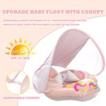 Colac multifunctional cu parasolar si centuri, 2-6 ani, Roz