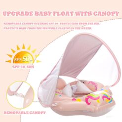 Colac multifunctional cu parasolar si centuri, 6 luni-3 ani, Roz 09