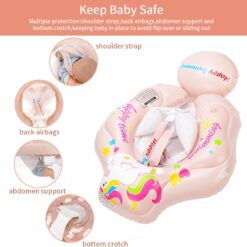 Colac multifunctional cu parasolar si centuri, 6 luni-3 ani, Roz 09