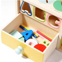 Cutia permanentei, joc multifunctional de Sortare forme si culori 01