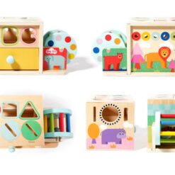 Cutia permanentei, joc multifunctional de Sortare forme si culori 01