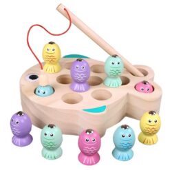 Joc de tip Montessori, Dexteritate si joc magnetic de pescuit, 3 ani, Pestisor 01
