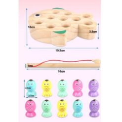 Joc de tip Montessori, Dexteritate si joc magnetic de pescuit, 3 ani, Pestisor 01